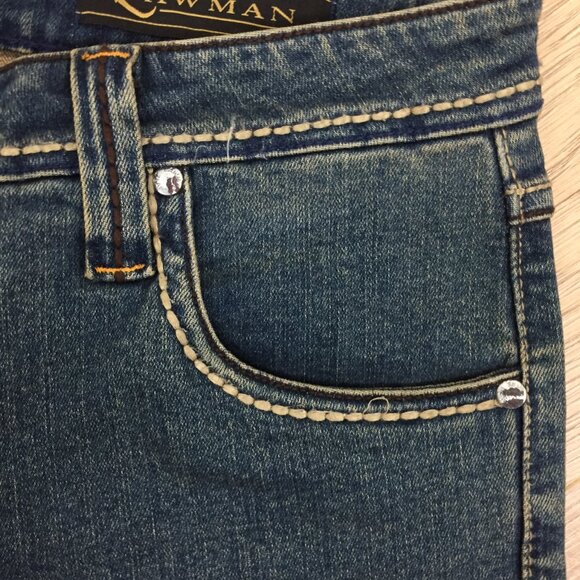 Women's 90's Vintage Lawman Western Boot Cut Jeans sz 8 - Picture 4 of 9